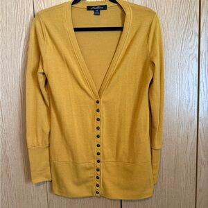 Hawthorne Golden Button-Up Cardigan